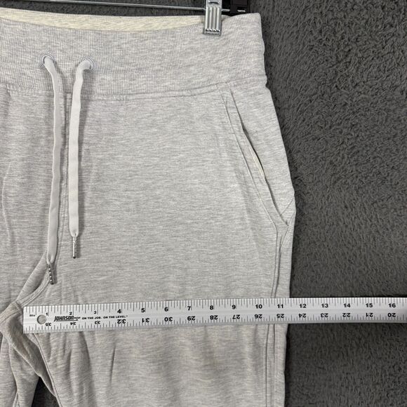 Lululemon Pants Womens 10 Gray Warm Down Joggers Drawstring Stretch Casual - Picture 6 of 12